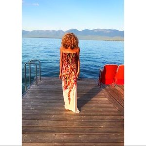 Strapless Maxi Dress + floor length + pretty!